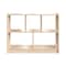 Flash Furniture Bright Beginnings Commercial Grade 5 Section Modular WoodenClassroom Open StorageUnit, Safe, Kid Friendly Design, Natural MK-KE23940-GG - alternate 5